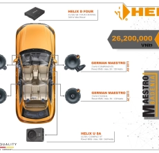 CẤU HÌNH ÂM THANH SET 4 HELIX D FOUR