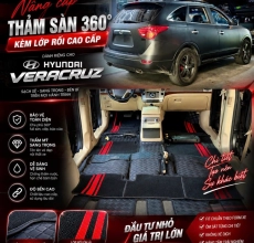 Thảm Sàn 360° Hyundai Veracruz Kèm Lớp Rối Cao Cấp – Fit Chuẩn Form Xe
