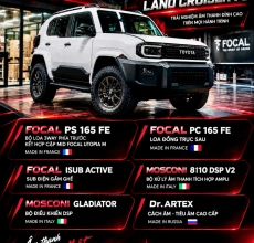 Độ Âm Thanh Focal & Mosconi Cho Toyota Land Cruiser FJ