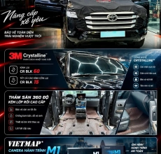 Nâng Cấp Toyota Land Cruiser 2026 – Phim 3M, Thảm 360 & VIETMAP M1