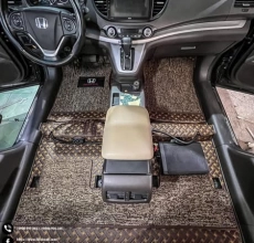  Lót sàn da 6D 360 Luxury + Thảm rối HONDA CRV