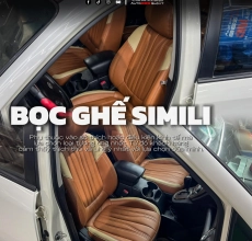 BỌC ÁO GHẾ DA SIMLI MÀU NÂU