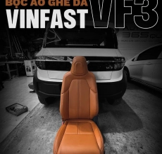 BỌC GHẾ DA NAPPA NÂU BÒ CHO VINFAST VF3