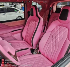ÁO GHẾ XE DA NAPPA MÀU HỒNG CHO XE VF3