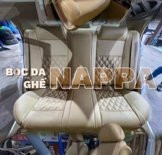 BỌC GHẾ DA NAPPA MÀU KEM