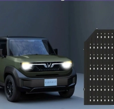 TẤM ỐP BẢO VỆ PIN THÉP MÃ KẼM SƠN TĨNH ĐIỆN CHO XE VF3