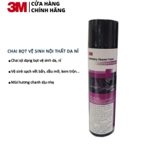 Chai Bọt vệ sinh làm sạch nội Thất ÔTô Da - Nỉ 3M 290g