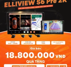 MÀN HÌNH ANDROID LIỀN CAM 360 ELLIVIEW S6 PREMIUM 2K