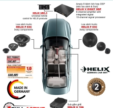 CẤU HÌNH SET ÂM THANH 3WAY 4 HELIX MADE IN GERMANY