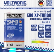 DẦU NHỚT XE Ô TÔ VOLTRONIC EVO XP-TURBO 5W40 - DUNG TÍCH 4L