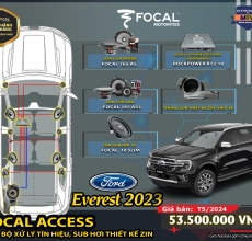 CẤU HÌNH ÂM THANH SET FOCAL ACCESS CHO XE EVEREST 2023+