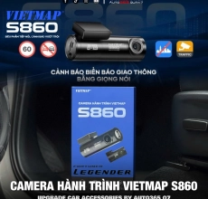 Camera hành trình trước sau Vietmap S860 cho FORTUNER LEGENDER