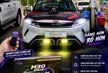 BYD Atto 2 Nâng Cấp Đèn Trợ Sáng Titan M30 Ultra V2