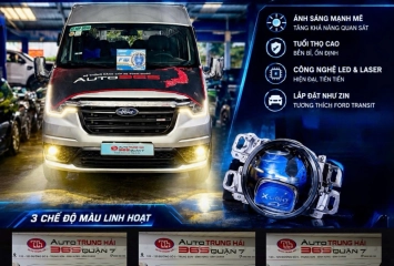 Độ Bi Gầm X-LIGHT F10 PRO V2 Cho Ford Transit – 3 Nhiệt Màu