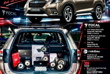Độ Âm Thanh Focal – Morel – Rainbow Cho Subaru Forester
