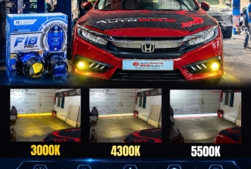 Độ Bi Gầm X-LIGHT F10 PRO V2 Cho Honda Civic – 3 Nhiệt Màu