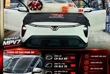 Dán Phim Cách Nhiệt 3M & Cảm Biến Áp Suất Lốp ICAR Cho VinFast MPV7