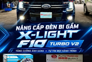 Độ Bi Gầm X-LIGHT F10 TURBO V2 Cho Ford Ranger – Nâng Cấp Ánh Sáng